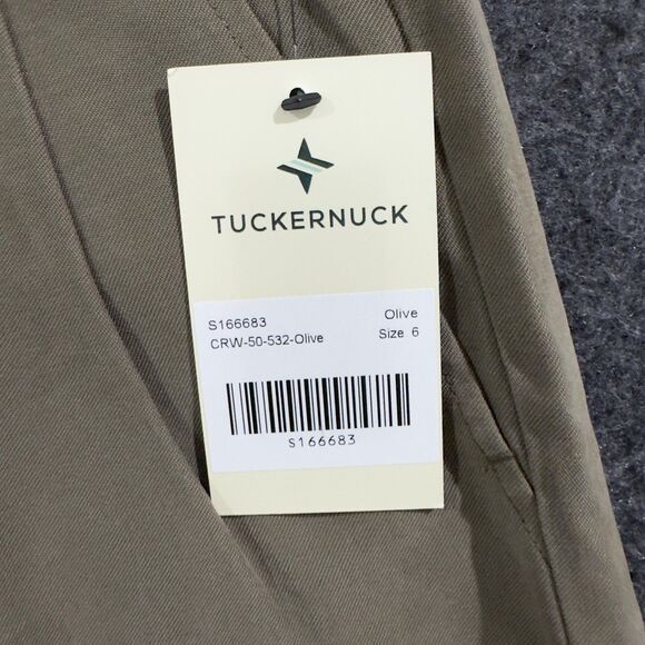 Tuckernuck Felix Shorts Women's 6 Olive Green Pleated Front Rayon Pockets - Picture 4 of 10